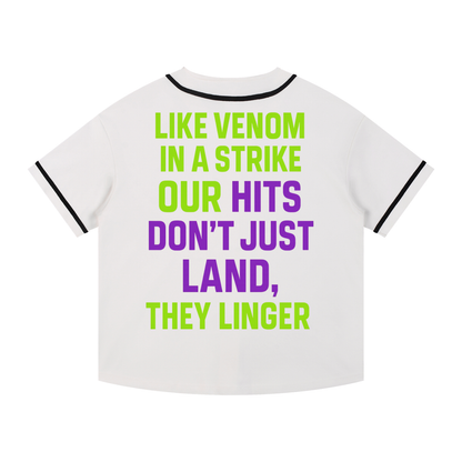 Contrast Piped Button-Up Jersey