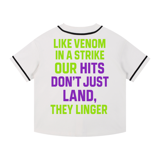 Contrast Piped Button-Up Jersey