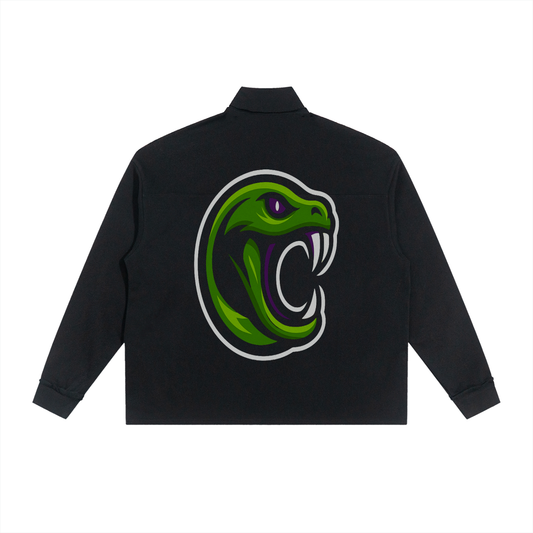 Half-Zip Rolled Edge Fleece Sweatshirt