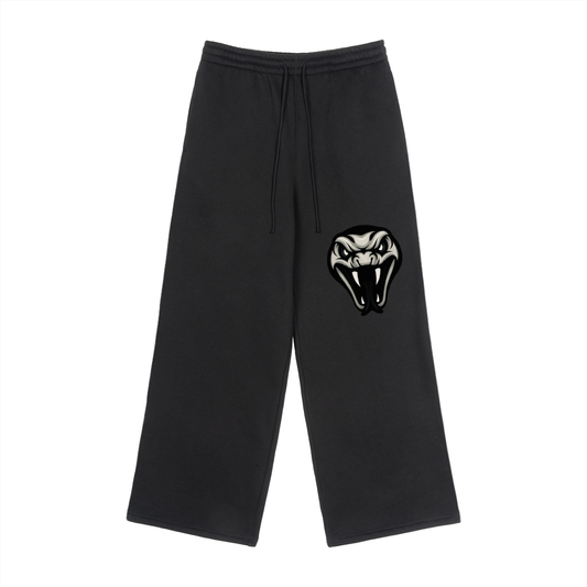 Fleece Drawstring Straight-Leg Sweatpants