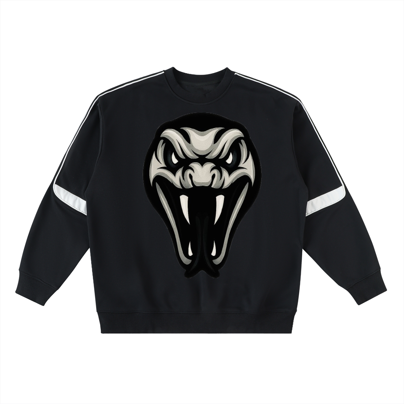 Oversized Crewneck Taped Sweatshirt