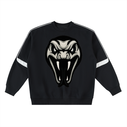 Oversized Crewneck Taped Sweatshirt